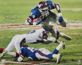 Ottis Anderson Signed New York Giants Super Bowl XXV Action vs Bills 16x20 Photo