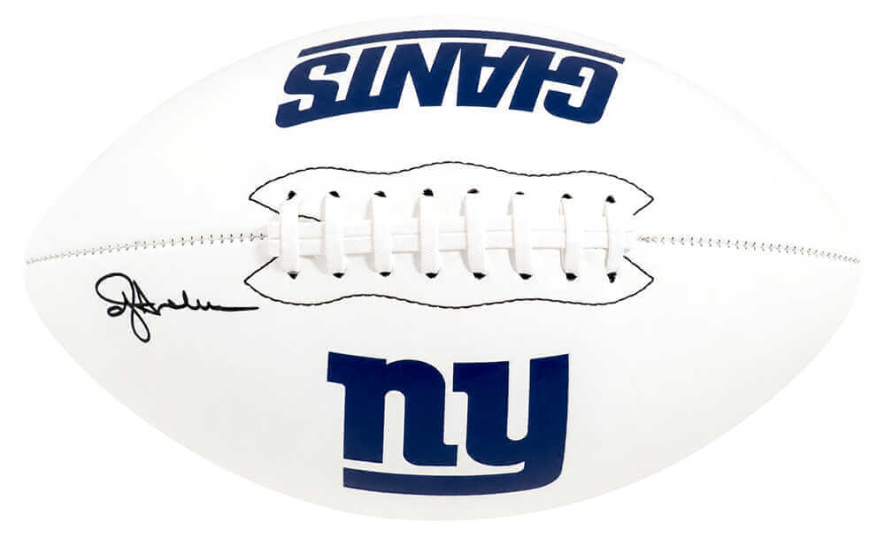 Ottis Anderson Signed New York Giants Franklin White Logo Football