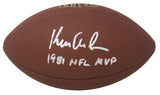 Ken Anderson Signed Wilson Super Grip Full Size NFL Football w/1981 MVP