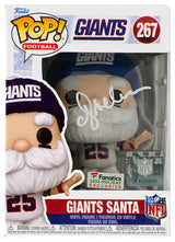 Ottis Anderson Signed New York Giants 'SANTA' Funko Pop Doll #267