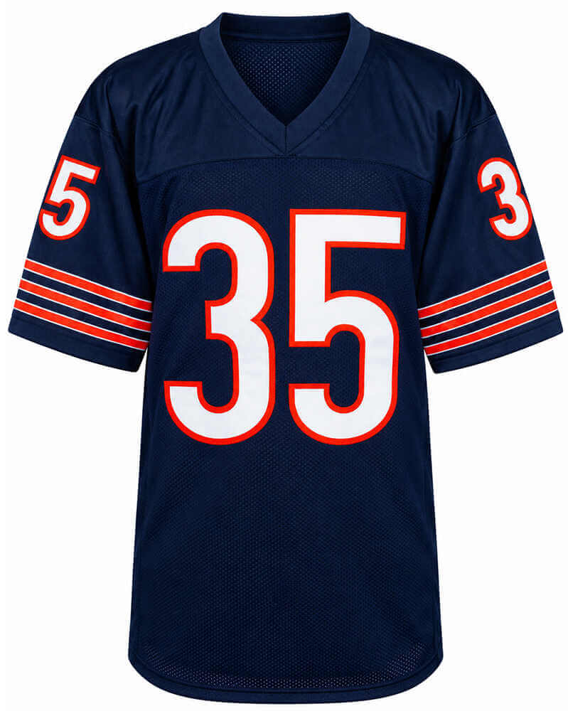 Neal Anderson Signed Navy Custom Football Jersey - (Beckett)