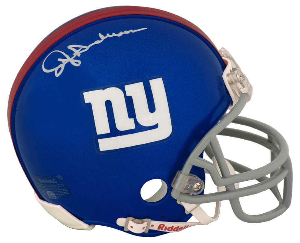 Ottis Anderson Signed New York Giants Riddell (VSR4) Mini Helmet - (In White)