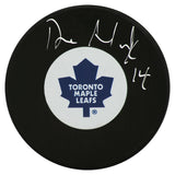 Dave Andreychuk Signed Maple Leafs Logo Hockey Puck