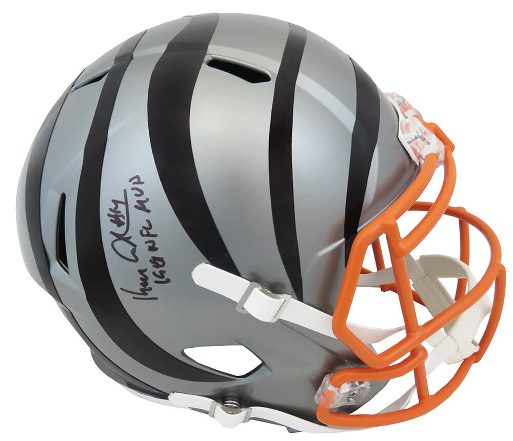 Ken Anderson Signed Cincinnati Bengals FLASH Riddell Full Size Speed Replica Helmet w/1981 NFL MVP