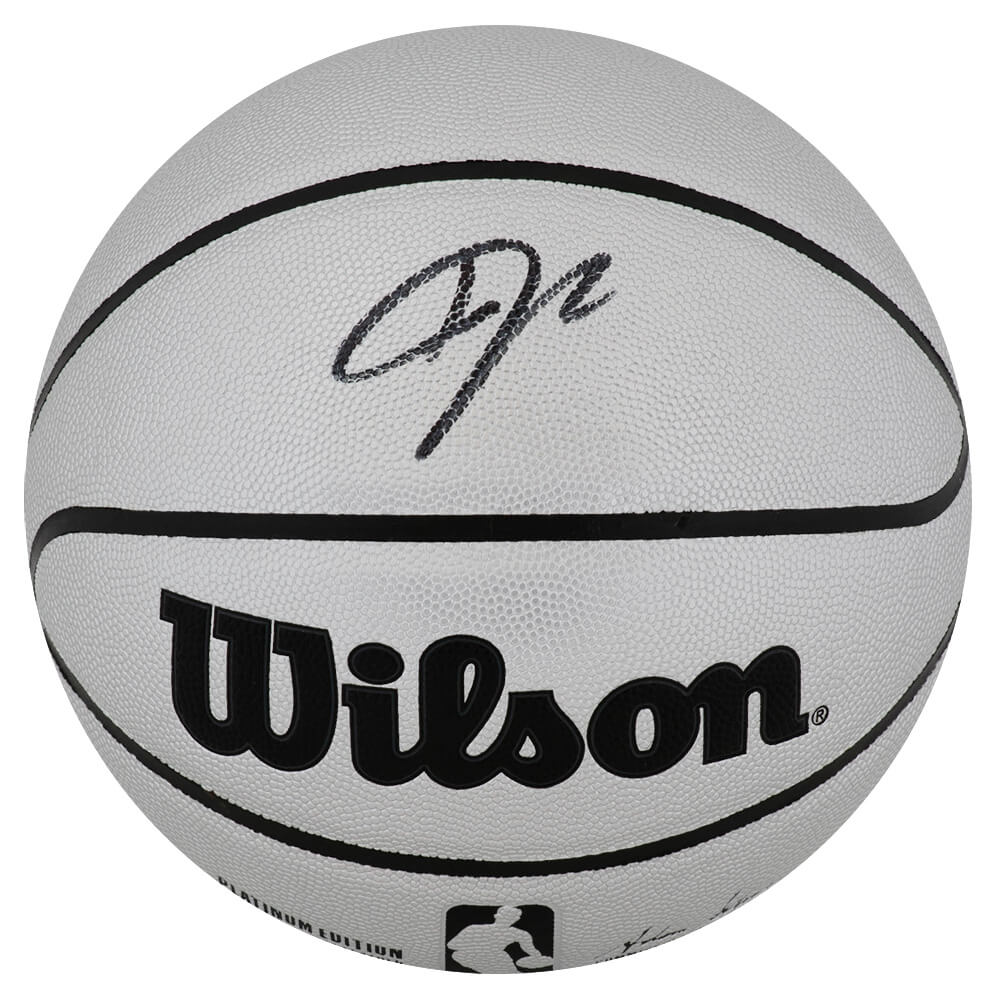 Giannis Antetokounmpo Signed Wilson Platinum Full Size NBA Basketball