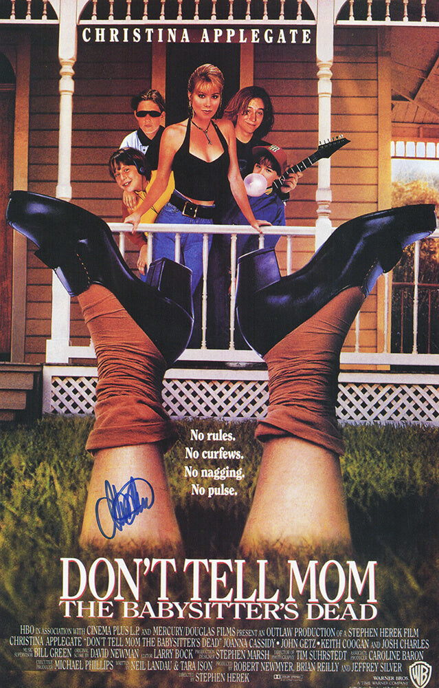 Christina Applegate Signed Don't Tell Mom The Babysitter's Dead 11x17 Movie Poster