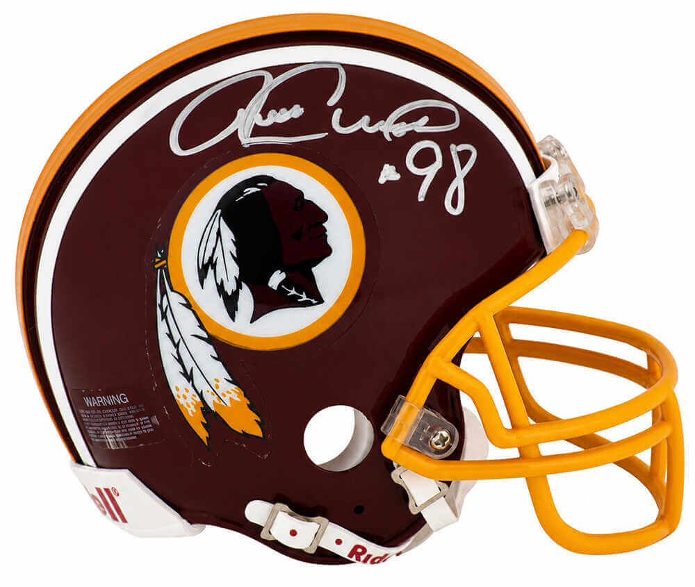Jessie Armstead Signed Washington Throwback Riddell (VSR4) Mini Helmet
