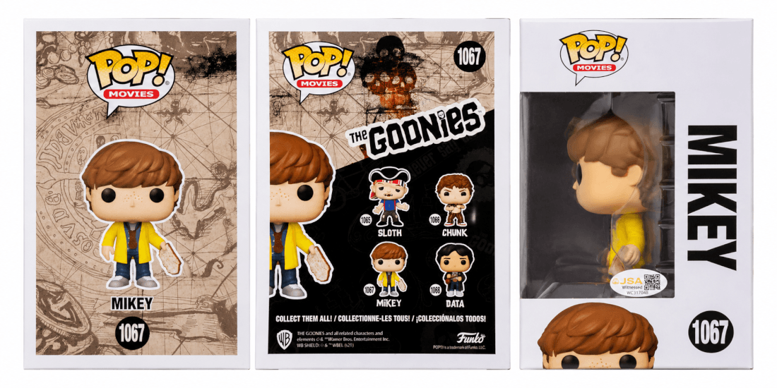 Sean Astin Signed The Goonies Mikey Funko Pop Doll #1067 w/Mikey - (JSA)