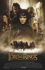 Sean Astin Signed Lord of The Rings: The Fellowship of the Ring 11x17 Movie Poster w/Sam