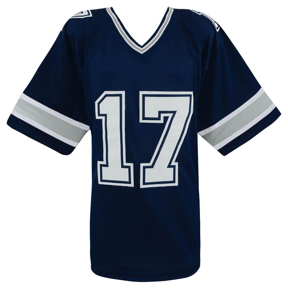Brandon Aubrey Signed Navy Custom Football Jersey - (Beckett)