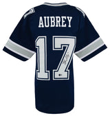 Brandon Aubrey Signed Navy Custom Football Jersey - (Beckett)