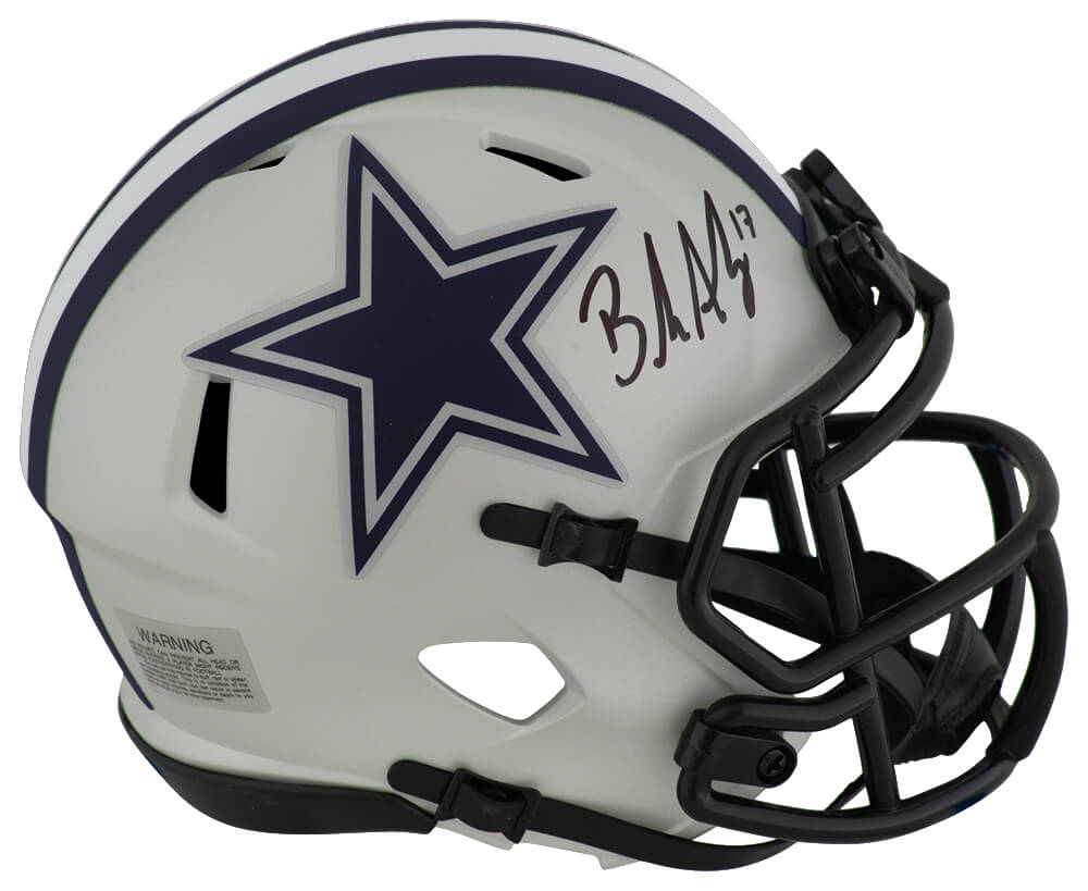 Brandon Aubrey Signed Dallas Cowboys RAVE Riddell Speed Mini Helmet