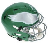 Saquon Barkley Autographed Philadelphia Eagles Kelly Green 2023 Alternate Speedflex Authentic Helmet Beckett Witnessed