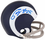 Coy Bacon Signed Rams Throwback 2-Bar Riddell (VSR4) Mini Helmet