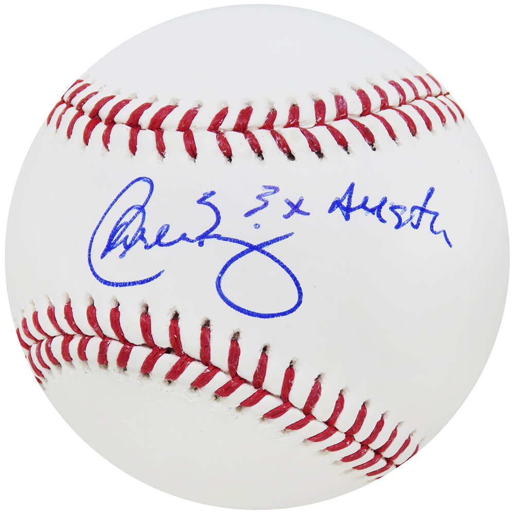 Carlos Baerga Signed Rawlings Official MLB Baseball w/3x All Star