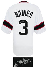 Harold Baines Signed White Throwback Custom Baseball Jersey
