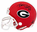 Boss Bailey Signed Georgia Bulldogs Riddell (VSR4) Mini Helmet