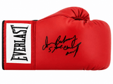 Iran Barkley Signed Everlast Red Boxing Glove w/5 Time Champ