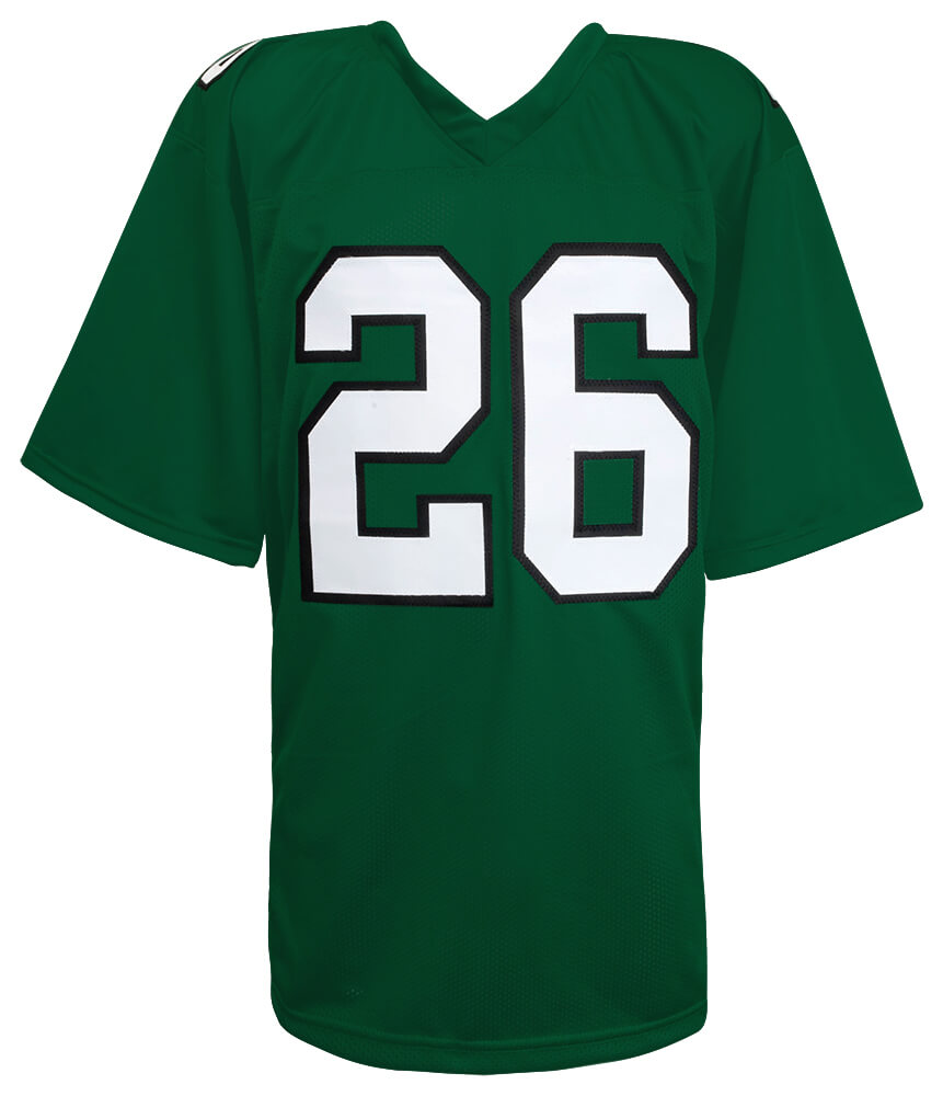 Saquon Barkley Signed Light Green Custom Football Jersey - (Beckett)