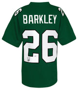 Saquon Barkley Signed Light Green Custom Jersey - (Beckett COA)