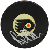 Bill Barber Signed Flyers Logo Hockey Puck