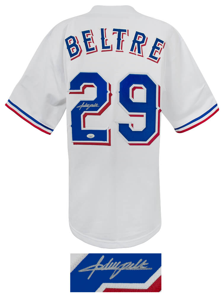 Adrian Beltre Signed White Custom Basball Jersey - (JSA)