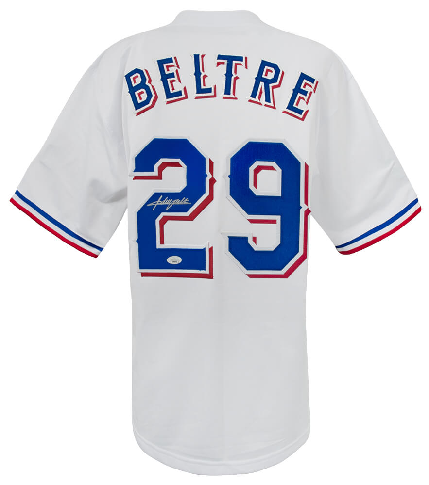Adrian Beltre Signed White Custom Basball Jersey - (JSA)