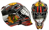 Ed Belfour Signed Chicago Blackhawks Franklin Replica Hockey Goalie Mask