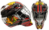 Ed Belfour Signed Chicago Blackhawks Franklin Replica Hockey Goalie Mask w/HOF 2011