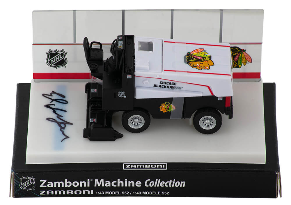 Ed Belfour Signed Chicago Blackhawks NHL Mini Zamboni