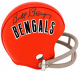 Bill Bergey Signed Cincinnati Bengals Throwback 2-Bar Riddell (VSR4) Mini Helmet