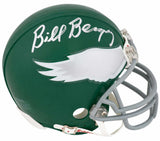 Bill Bergey Signed Philadelphia Eagles Throwback Riddell (VSR4) Mini Helmet