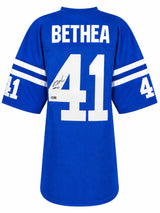 Antoine Bethea Signed Blue Custom Football Jersey