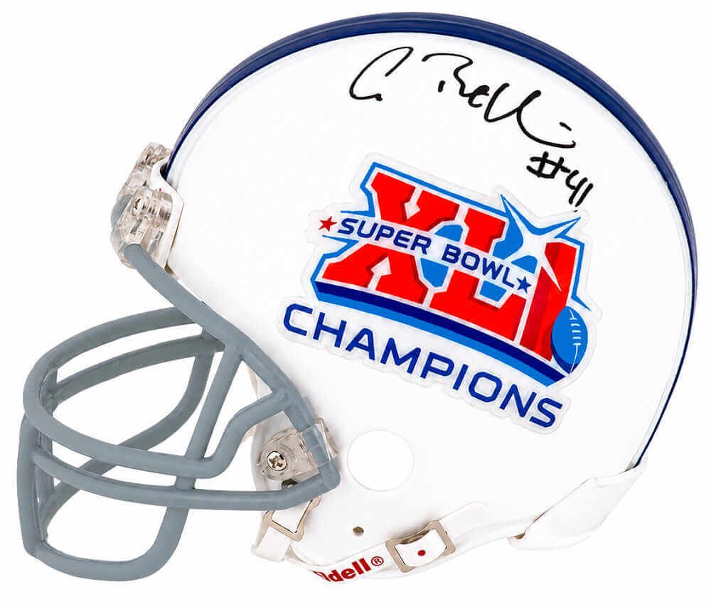 Antoine Bethea Signed Indianapolis Colts Super Bowl XLI Champs Logo Riddell (VSR4) Mini Helmet