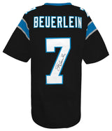 Steve Beuerlein Signed Black Custom Football Jersey