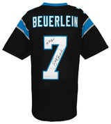 Steve Beuerlein Signed Black Custom Football Jersey w/99 Pro Bowl