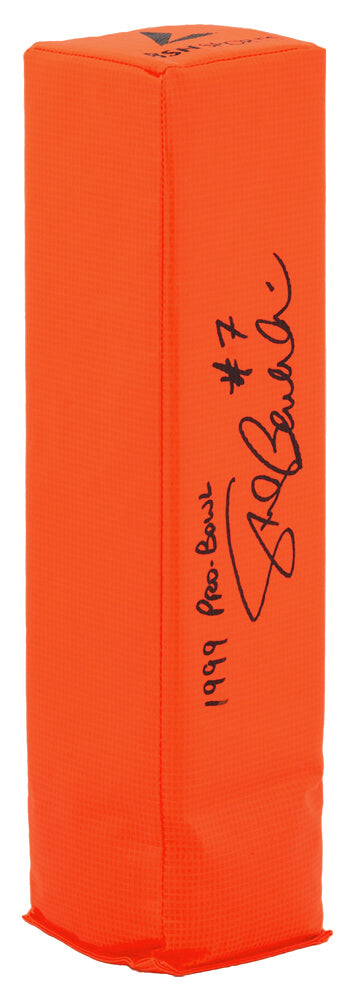 Steve Beuerlein Signed BSN Orange Endzone Football Pylon w/99 Pro Bowl