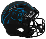 Steve Beuerlein Signed Carolina Panthers ECLIPSE Riddell Full Size Speed Replica Helmet w/99 Pro Bowl