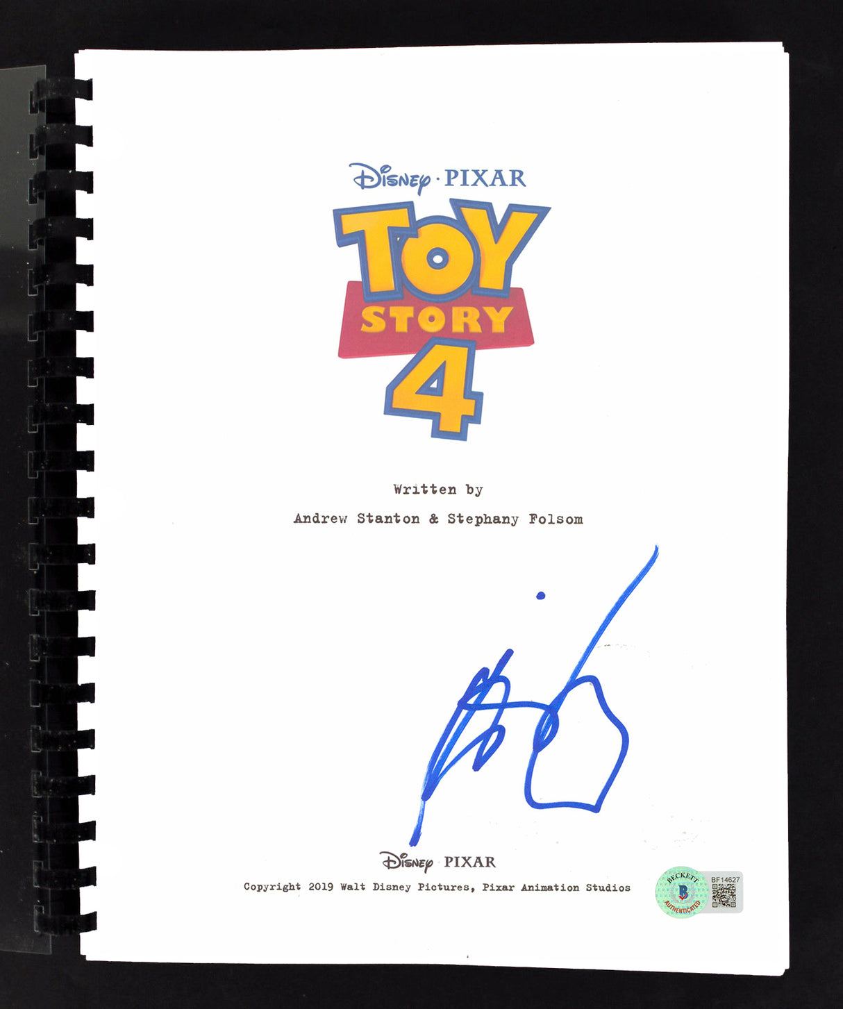 Keegan-Michael Key Toy Story 4 Authentic Signed Movie Script BAS #BF14627