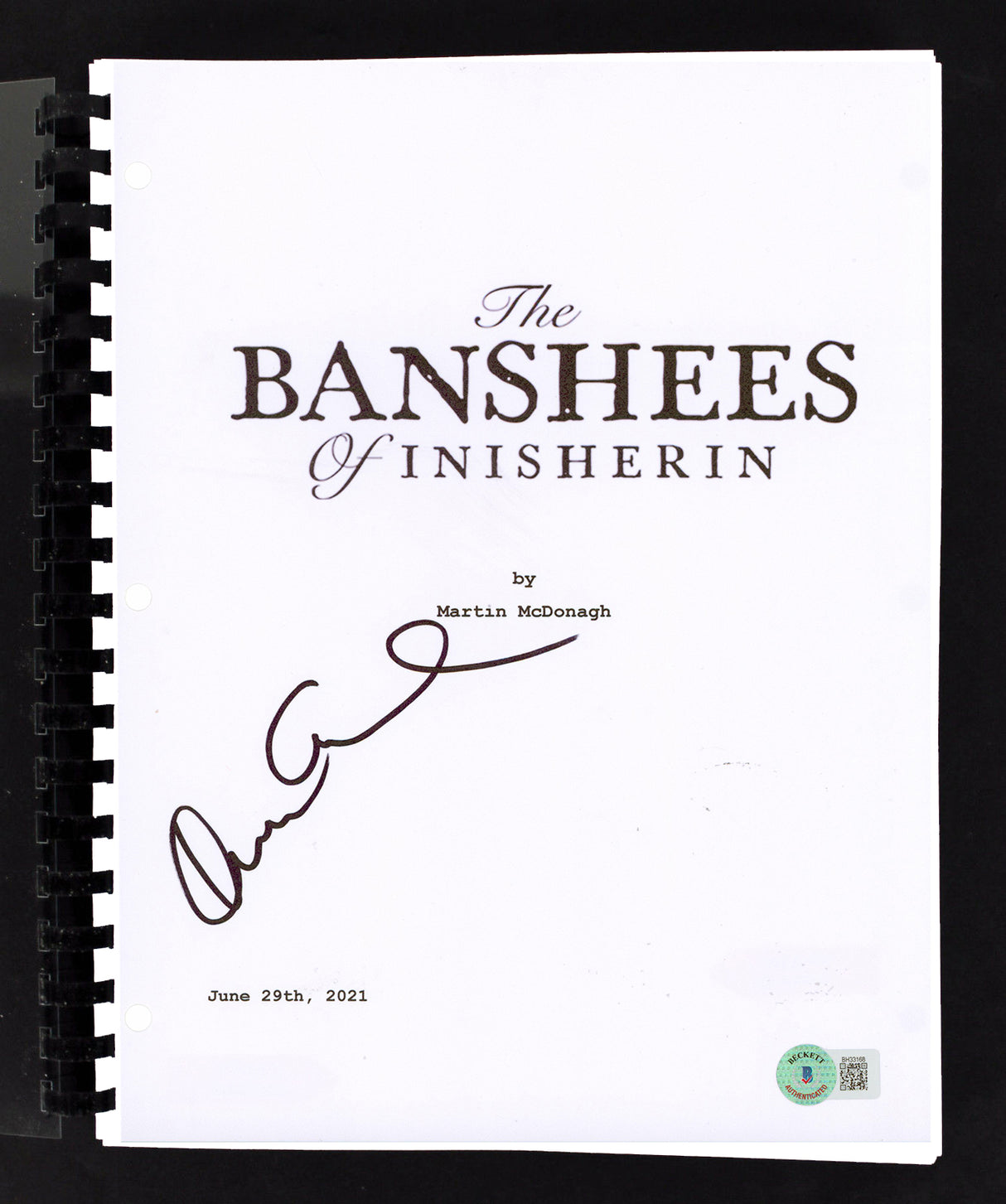 Kerry Condon The Banshees of Inisherin Signed Movie Script BAS #BH33168