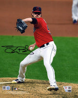 Shane Bieber Signed Cleveland Indians Pitching 8x10 Photo - (Fanatics)