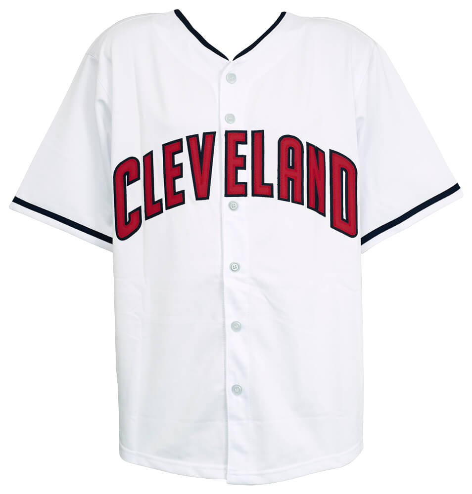 Shane Bieber Signed White Custom Baseball Jersey - (Beckett)