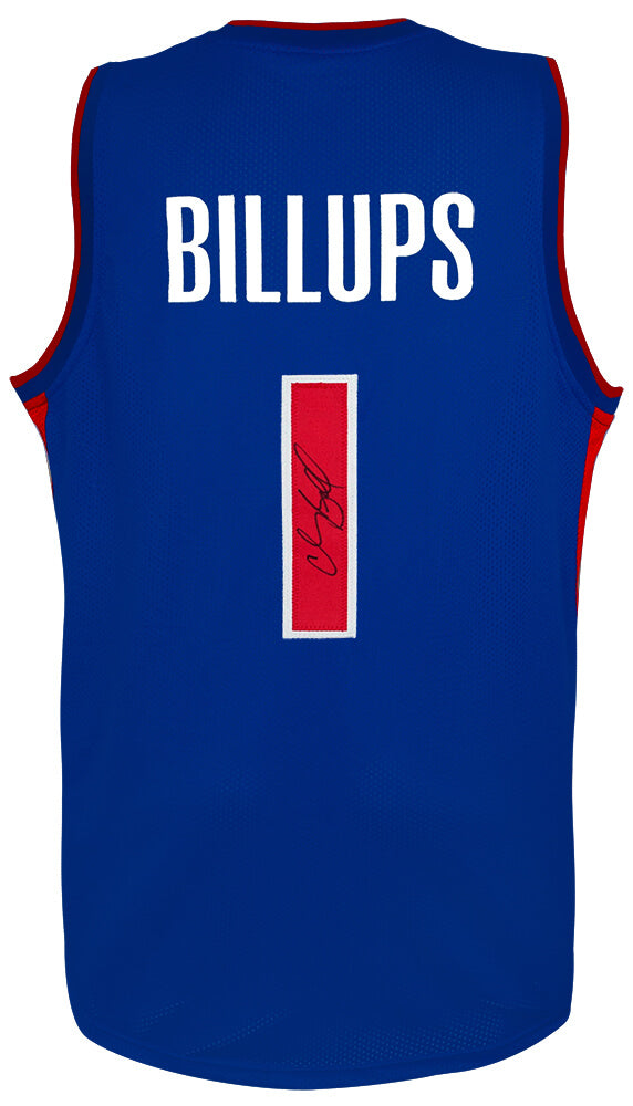 Chauncey Billups Signed Blue Custom Basketball Jersey