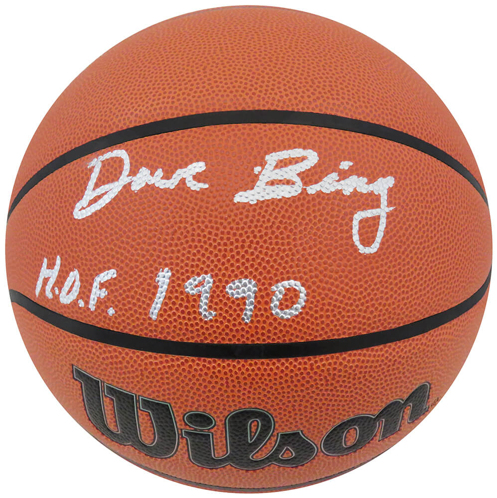 Dave Bing Signed Wilson Indoor/Outdoor NBA Basketball w/HOF 1990