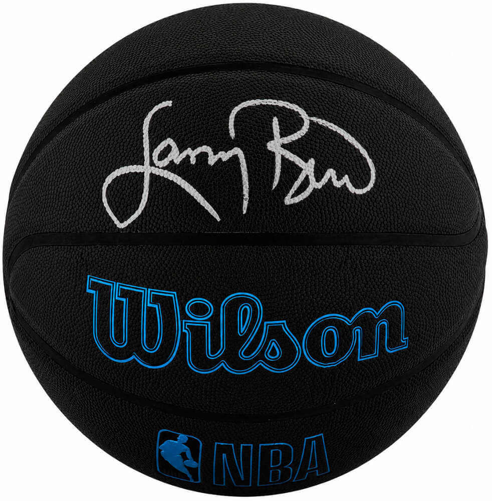 Larry Bird Signed Wilson Forge Plus Black Full Size NBA Basketball