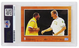 Larry Bird & Magic Johnson Dual Signed Celtics / Lakers 1994 NBA Hoops Card #MB1 - (PSA Encapsulated / Auto Grade 10)