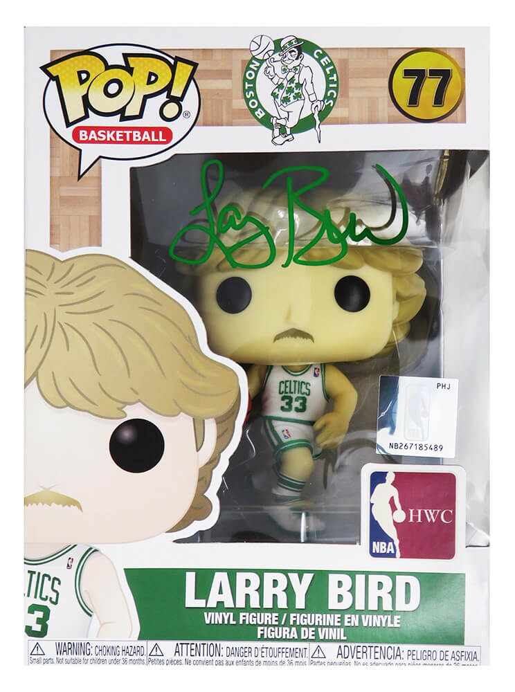 Larry Bird Signed Boston Celtics NBA Legends Funko Pop Doll #77