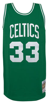 Larry Bird Signed Boston Celtics Green Mitchell & Ness NBA Swingman Jersey