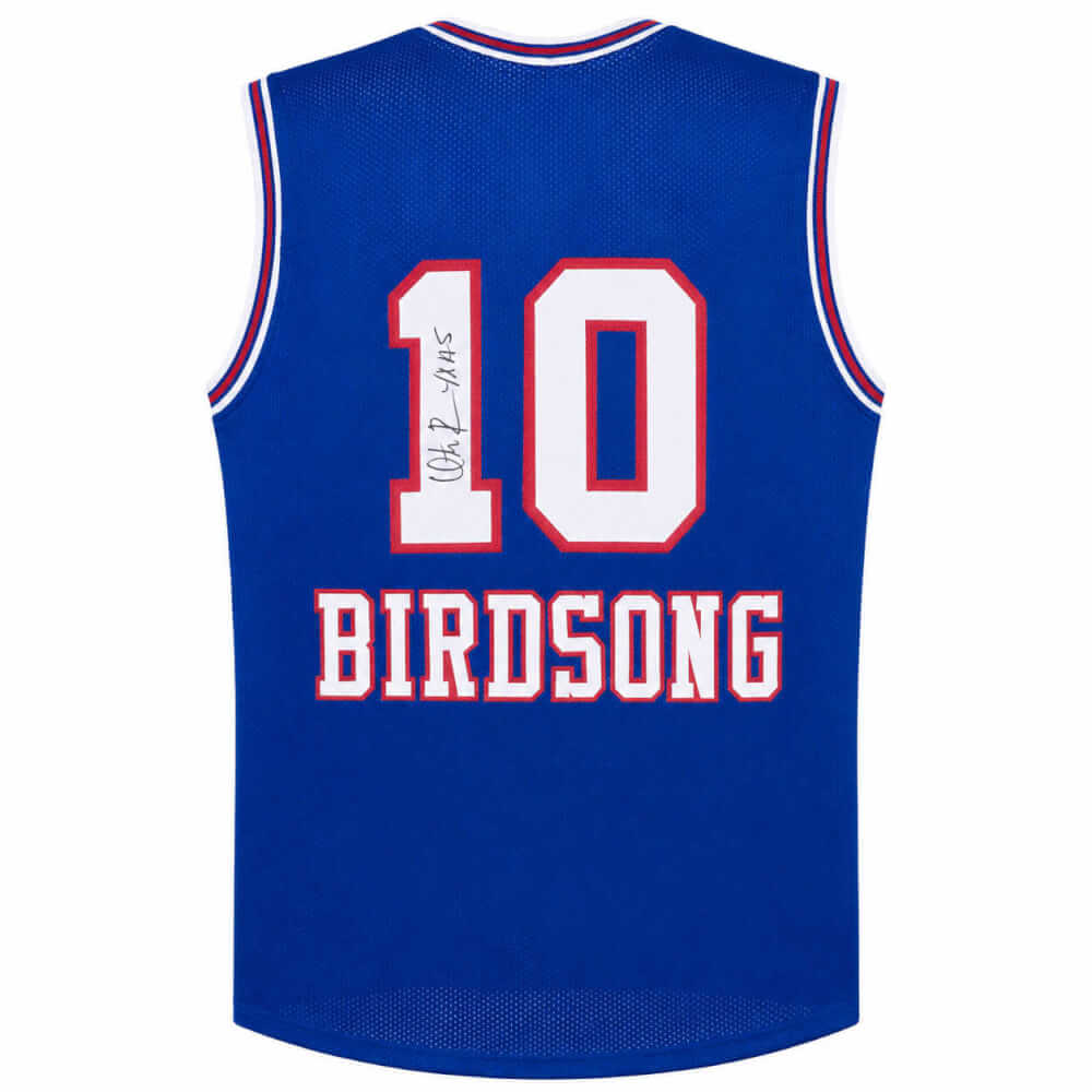 Otis Birdsong Signed Blue Throwback Custom Basketball Jersey w/4x AS