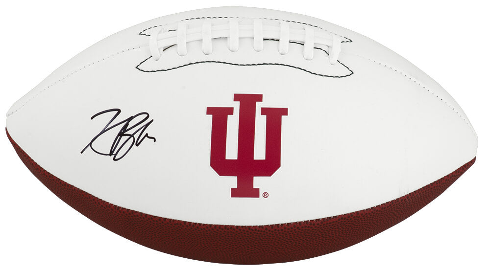 Kaelon Black Signed Indiana Hoosiers Logo Brands White Logo Football